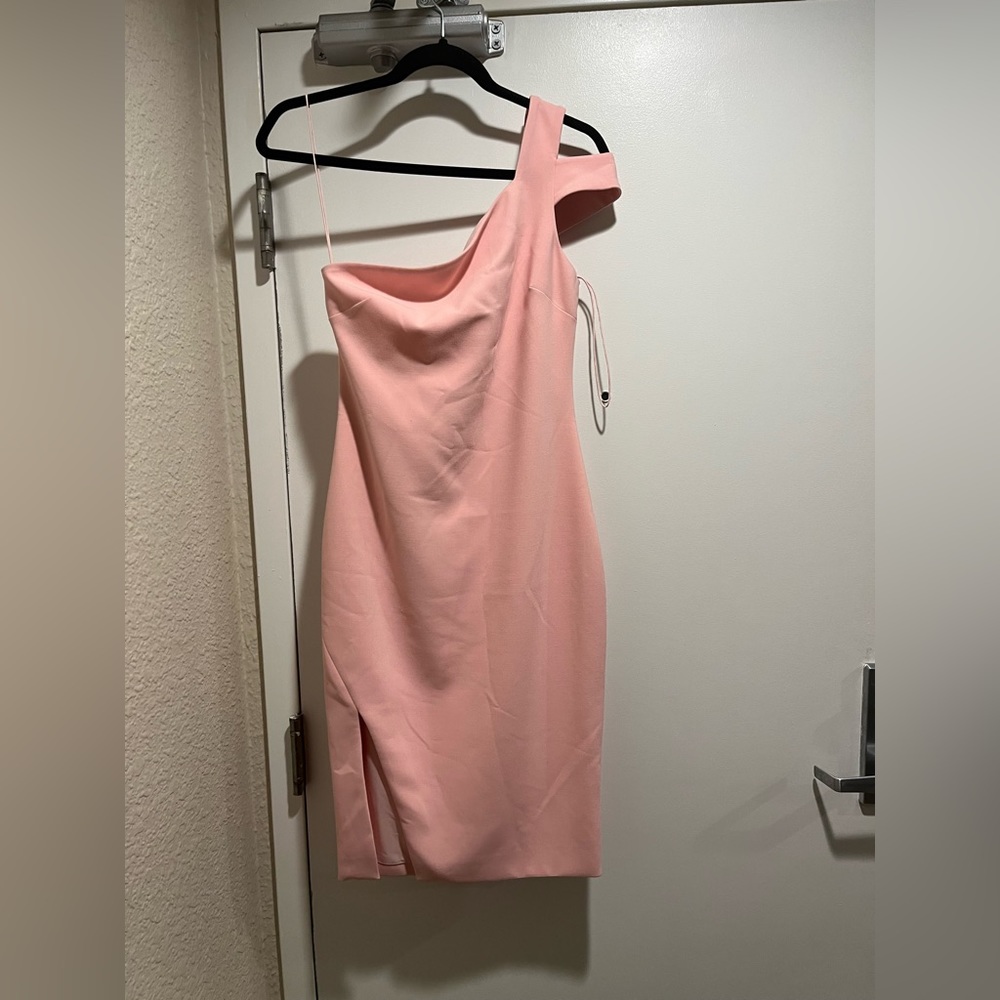 Likely One Shoulder Pink Dress
